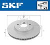 SKF Brake Disc VKBD 80353 V2