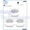 Комплект тормозных колодок, дисковый тормоз DELPHI LP3709