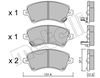 Комплект тормозных колодок, дисковый тормоз METELLI 22-0446-0 (23766, 23819, 23767, D1215, 23818)