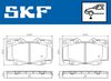 комплект спирачно феродо, дискови спирачки