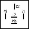 Přerušovač blinkru 4DN 009 492-101
