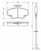 комплект спирачно феродо, дискови спирачки