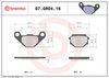 BREMBO Brake Pad Set, disc brake 07GR0416