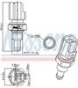 Nissens Sensor, coolant temperature 207056