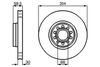 Гальмівний диск BOSCH 0986478617 (BD535, E1 90R-02C0289/1644)