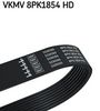 ozubený klínový řemen VKMV 8PK1854 HD