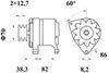 MAHLE Generator 14 V / 100 A - MG 292