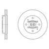 Гальмівний диск Hi-Q SD4302