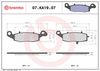 BREMBO Brake Pad Set, disc brake 07KA1907