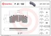 BREMBO Brake Pad Set, disc brake P A1 102