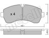 Комплект тормозных колодок, дисковый тормоз METELLI 22-0673-0 (D1268, D1699, 29200)