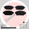Комплект гальмівних колодок, дискове гальмо ZIMMERMANN 22623.155.1 (22623, 22624, 22625)