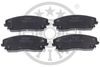 Комплект тормозных колодок, дисковый тормоз OPTIMAL BP-12613 (24166)