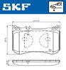 комплект спирачно феродо, дискови спирачки