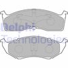 Комплект тормозных колодок, дисковый тормоз DELPHI LP1531 (23043, 23044, D730A)