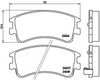 BREMBO Brake Pad Set, disc brake P 49 032