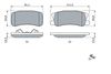 комплект спирачно феродо, дискови спирачки
