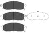 Набір гальмівних прокладок, дискове гальмо KAVO PARTS kbp-6518