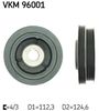 Ремінний шків, колінчастий вал SKF VKM 96001