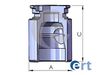 Поршень, корпус скоби гальма ERT 150766-C