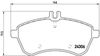 Комплект тормозных колодок, дисковый тормоз BREMBO P 50 070 (24306, D1340 8451)
