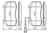 комплект спирачно феродо, дискови спирачки