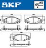 Комплект гальмівних колодок, дискове гальмо SKF VKBP 80383 A (23340, 23958)