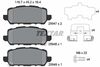 Комплект гальмівних колодок, дискове гальмо TEXTAR 2594701 (25947, 25948, 25949, 9069D1841)