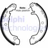 Комплект тормозных колодок DELPHI LS1402