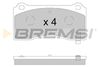 Комплект гальмівних колодок, дискове гальмо BREMSI BP3900 (26275, D2195-9436, SPB900)