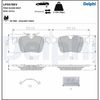 Комплект тормозных колодок, дисковый тормоз DELPHI LP5078EV