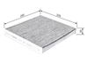 Bosch Cabin Air Filter 1 987 435 551 (1987435551)