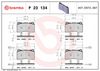 BREMBO Brake Pad Set, disc brake P 23 134