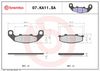BREMBO Brake Pad Set, disc brake 07KA11SA