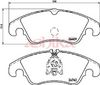 комплект спирачно феродо, дискови спирачки
