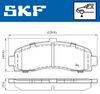комплект спирачно феродо, дискови спирачки