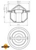 Termostats, Dzesēšanas šķidrums NRF NRF725168