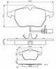 комплект спирачно феродо, дискови спирачки