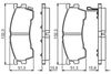 Комплект гальмівних колодок, дискове гальмо BOSCH 0 986 495 265 (BP2222, E1 90R-02A0125/0194, 21754)