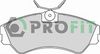 Комплект гальмівних колодок, дискове гальмо PROFIT 5000-0785