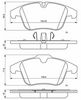 комплект спирачно феродо, дискови спирачки