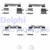 Комплектуючі, колодки дискового гальма DELPHI LX0385