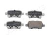 Комплект тормозных колодок, дисковый тормоз JAPANPARTS PP-0406AF