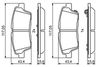 BOSCH Brake Pad Set, disc brake 0 986 494 766
