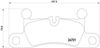 Комплект тормозных колодок, дисковый тормоз BREMBO P 65 027 (24721, D1453 8643)
