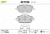 Valeo 601356 Brake Pad Set, disc brake