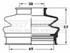 First Line FCB6064 Bellow, drive shaft