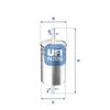 Топливный фильтр UFI 31.722.00