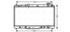 Радиатор, охлаждение двигателя AVA QUALITY COOLING TO2464