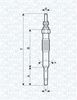 Свічка розжарювання MAGNETI MARELLI 062900027304 (UC30A, 060900280606)